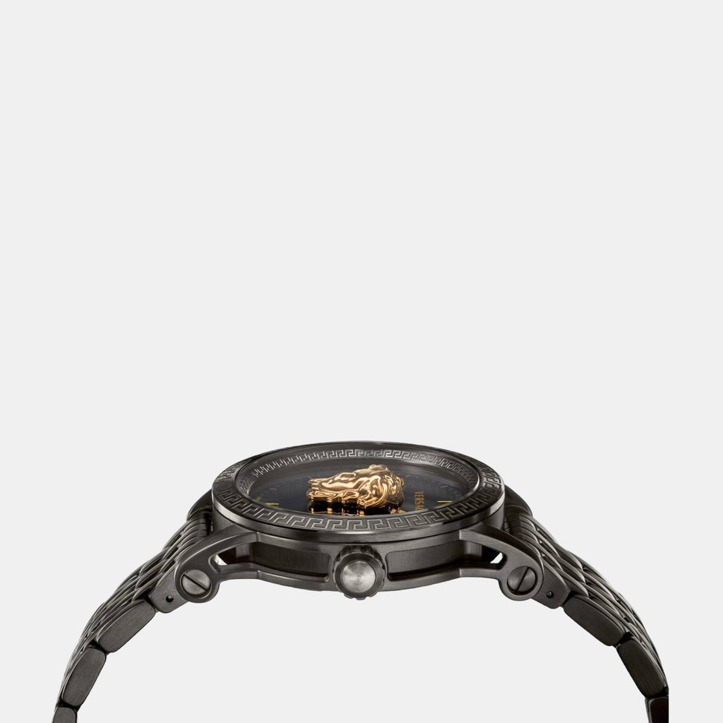 Versace Men Round Black watch