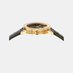 Versace Women Round Black watch