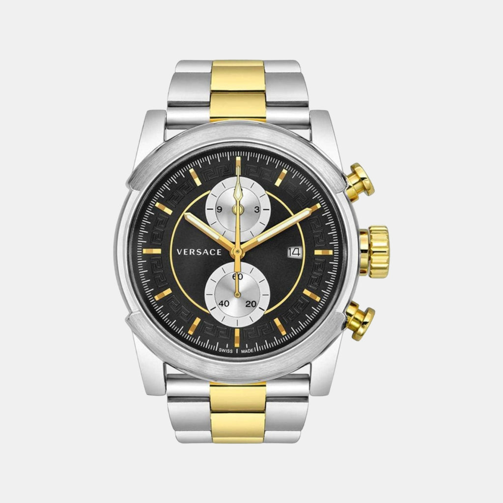 Versace Round Black Analog watch