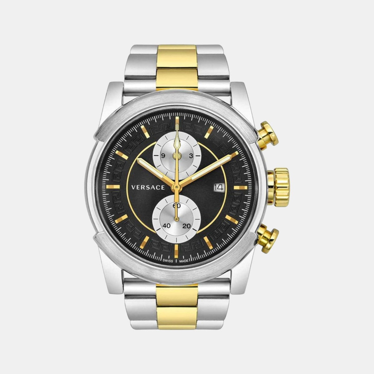 Versace Round Black Analog watch