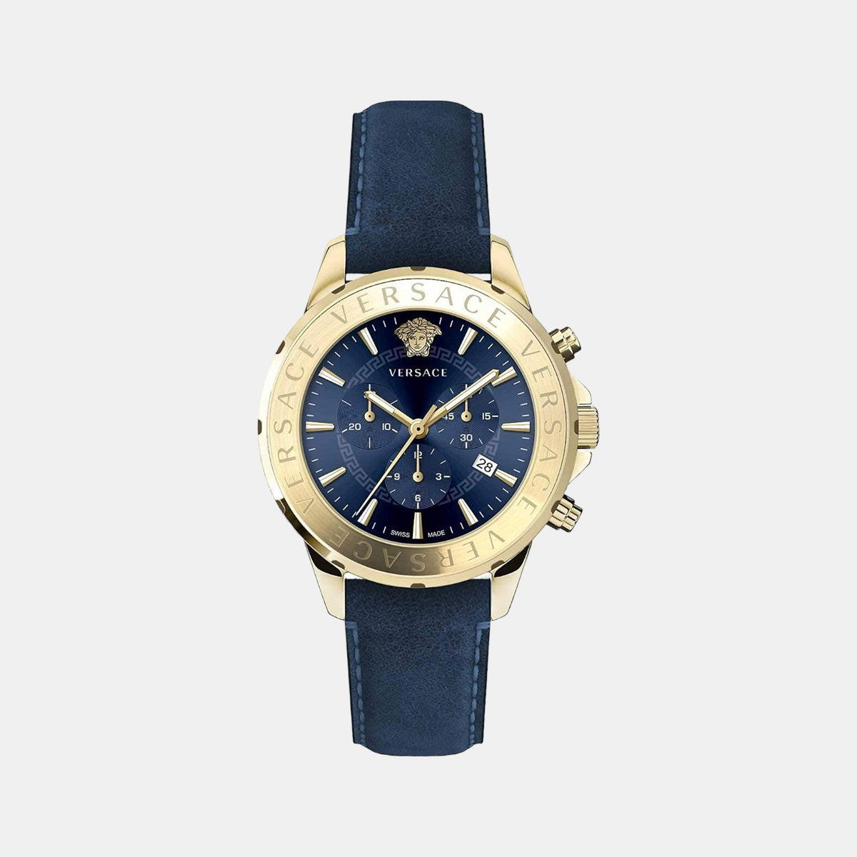 Versace Round Blue Chronograph watch