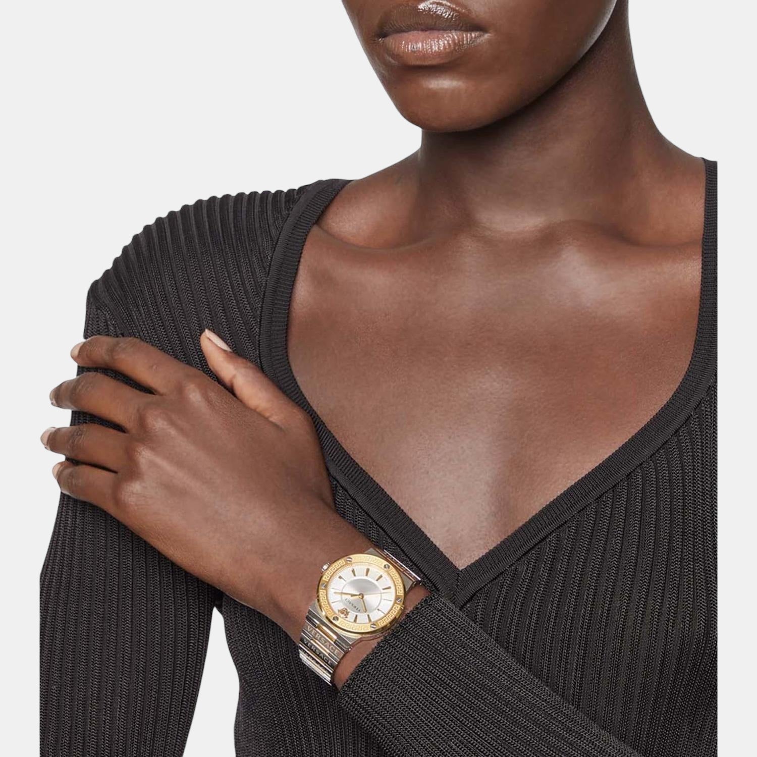 Versace Stainless Steel Round watch