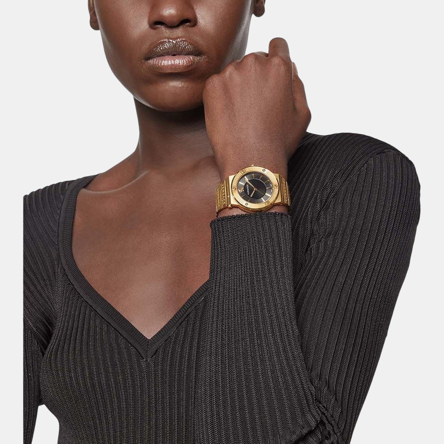 Versace Stainless Steel Round watch