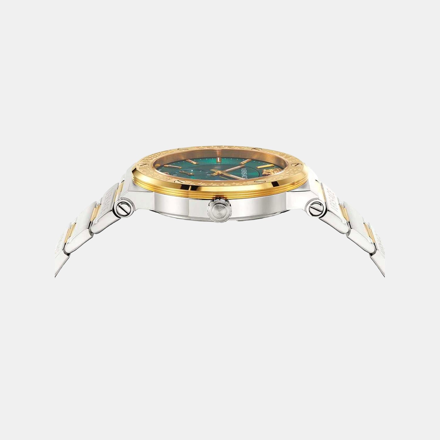 Versace Men Round Green watch