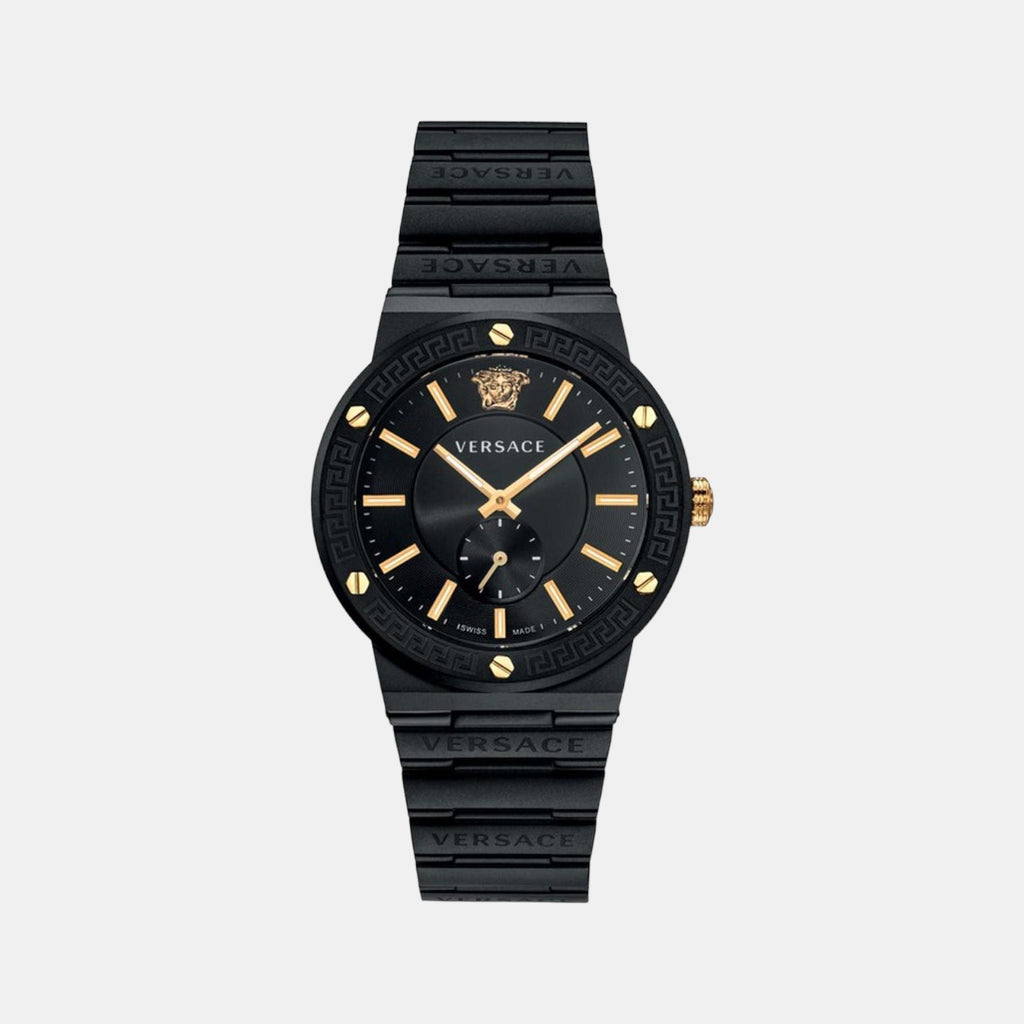 Versace Round Black Analog watch
