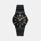 Versace Round Black Analog watch