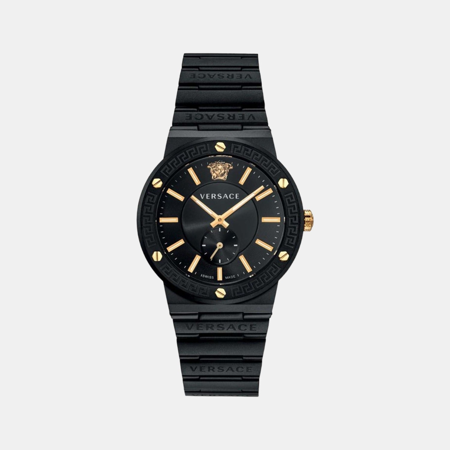 Versace Round Black Analog watch
