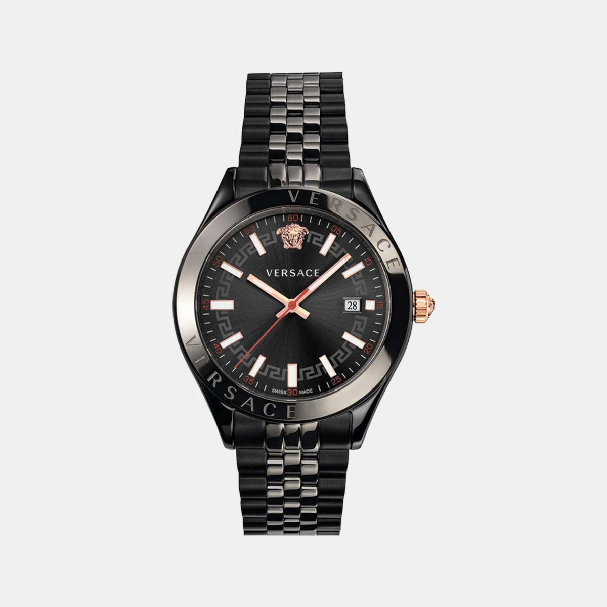Versace Round Black Analog watch