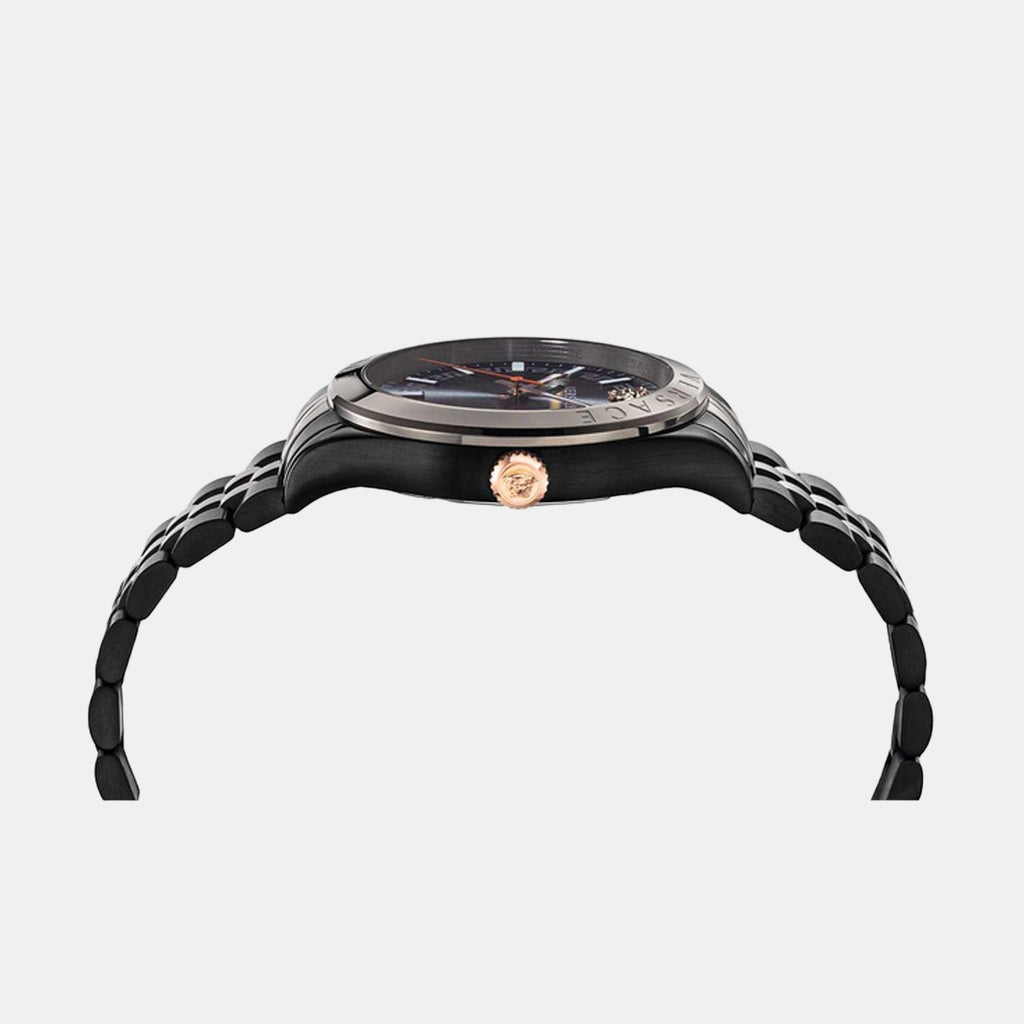 Versace Men Round Black watch