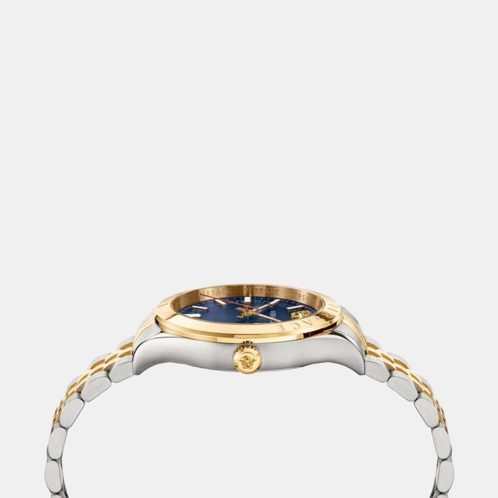 Versace Men Round Blue watch