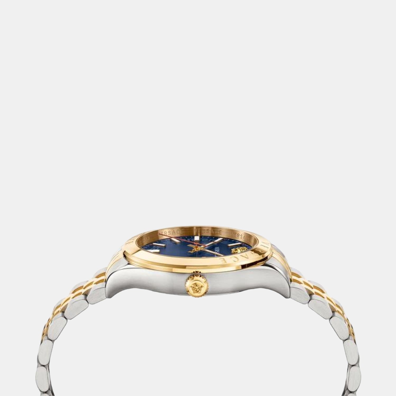 Versace Men Round Blue watch