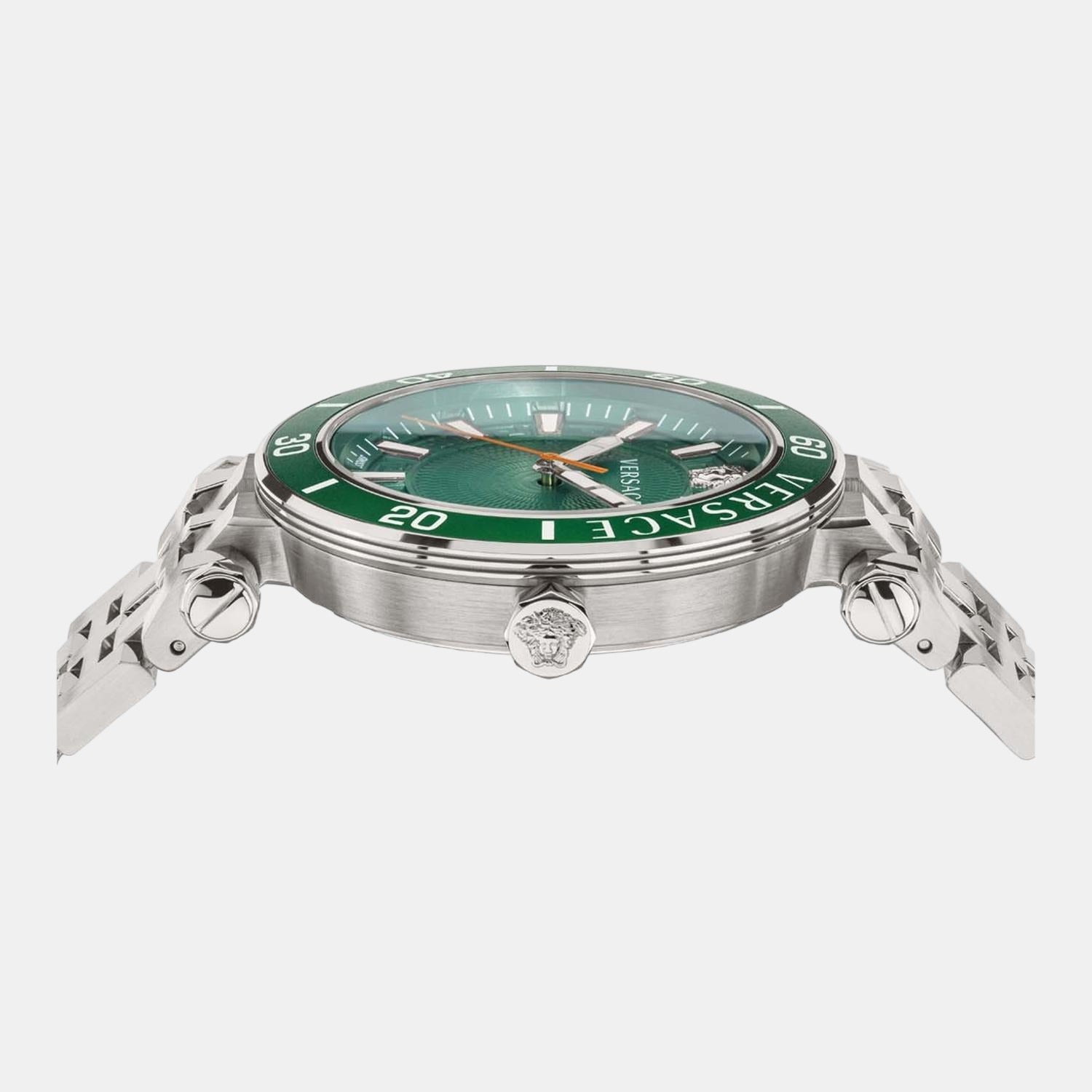Versace Men Round Black watch