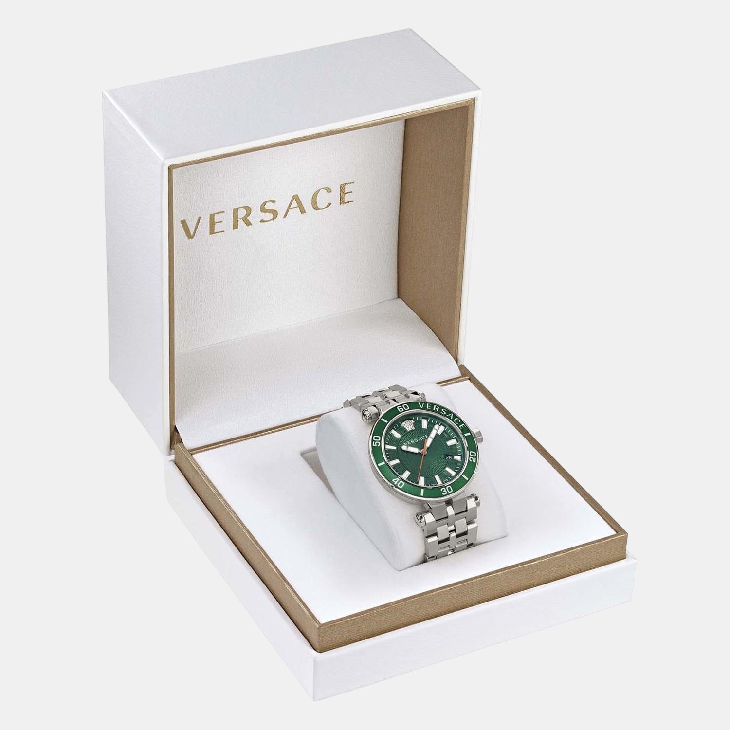 Versace Leather Black watch