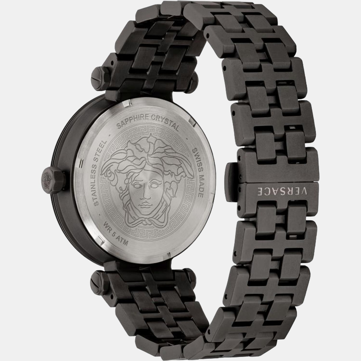 Versace Men Round Blue watch