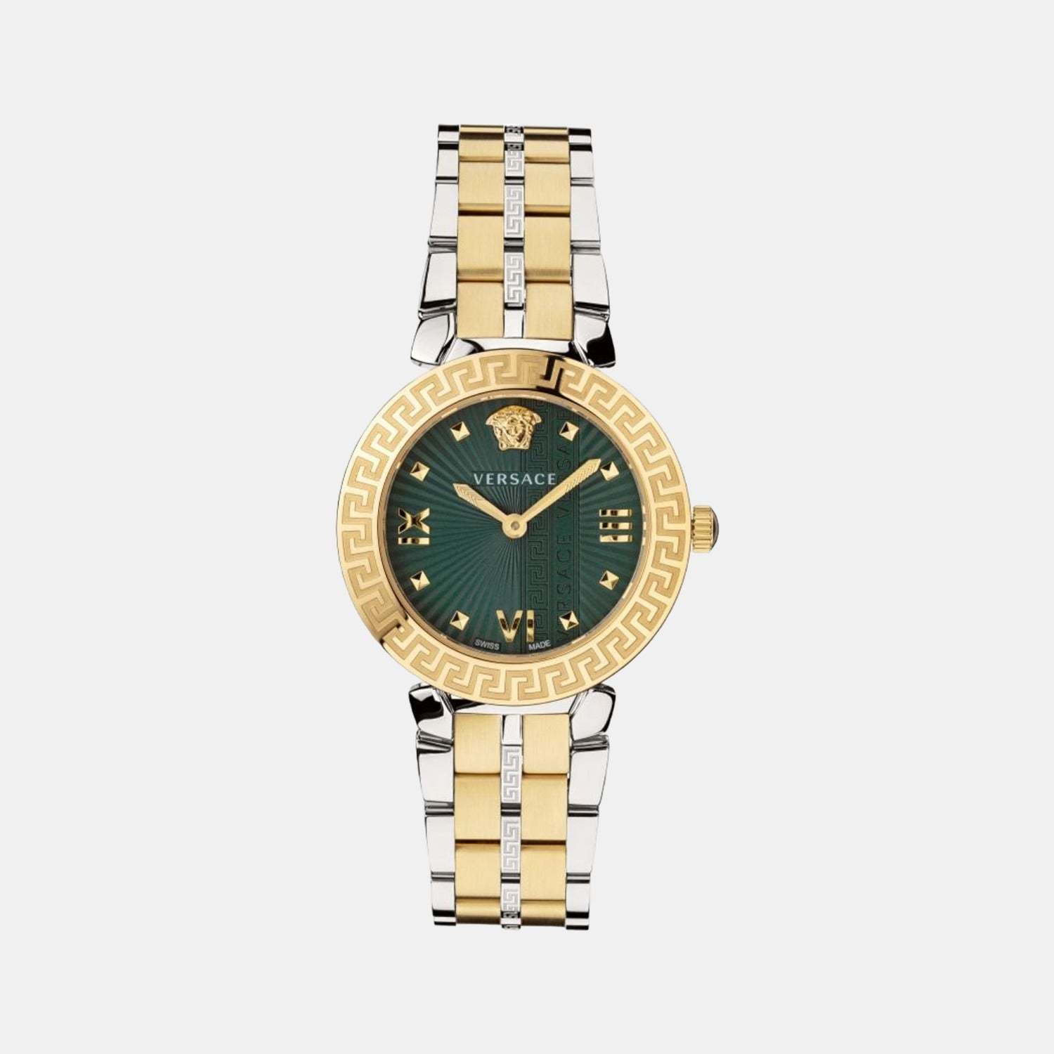 Versace Female Green Analog Stainless Steel Watch Versace Just