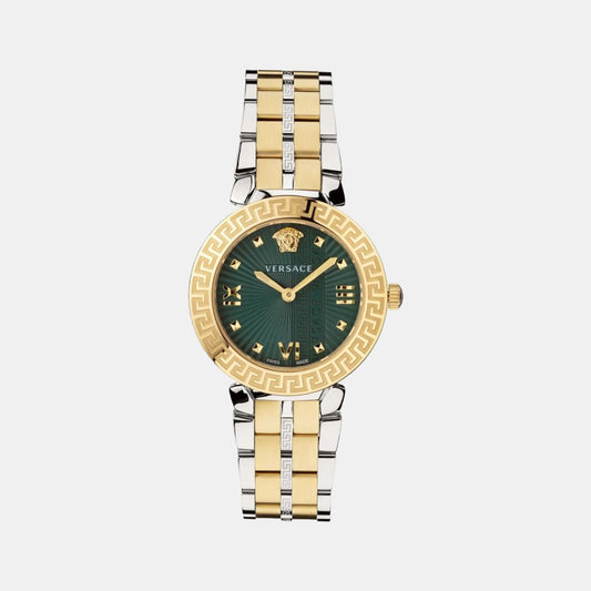 Female Green Analog Stainless Steel Watch VEZ600321