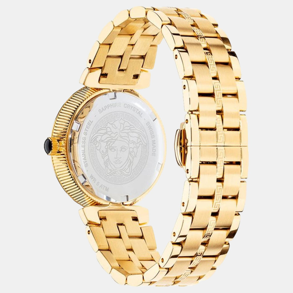 Versace Women Round Black watch