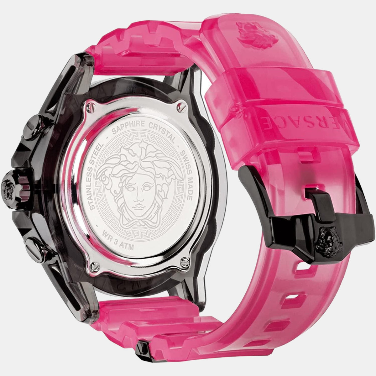 Versace Unisex Round Pink watch