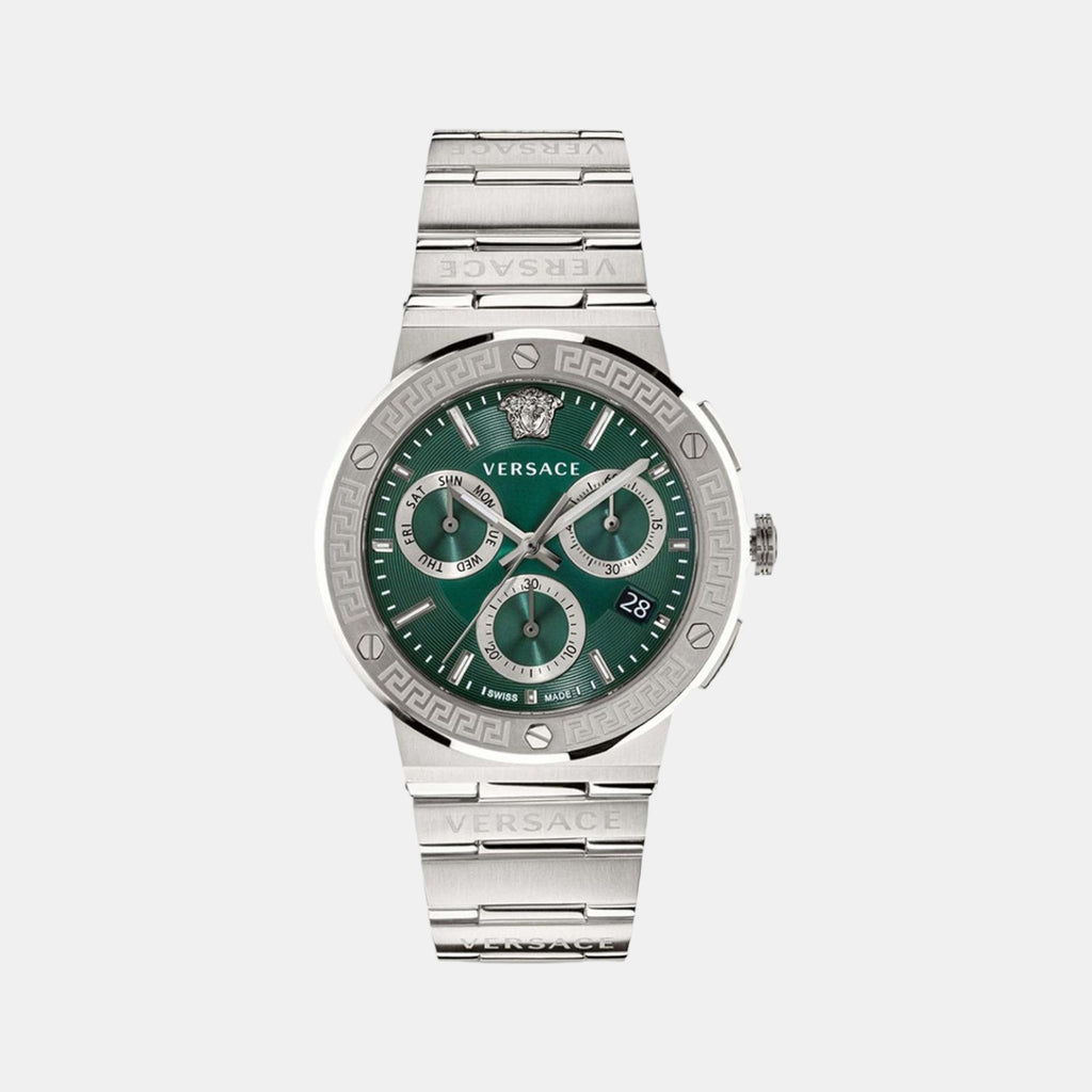 Versace Round Green Chronograph watch
