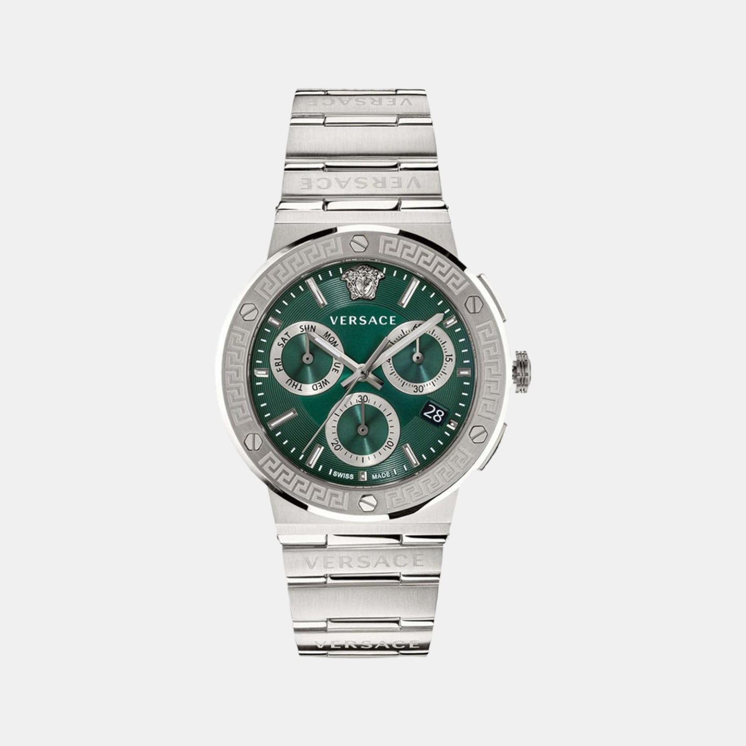 Versace Round Green Chronograph watch