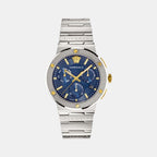 Versace Round Blue Chronograph watch