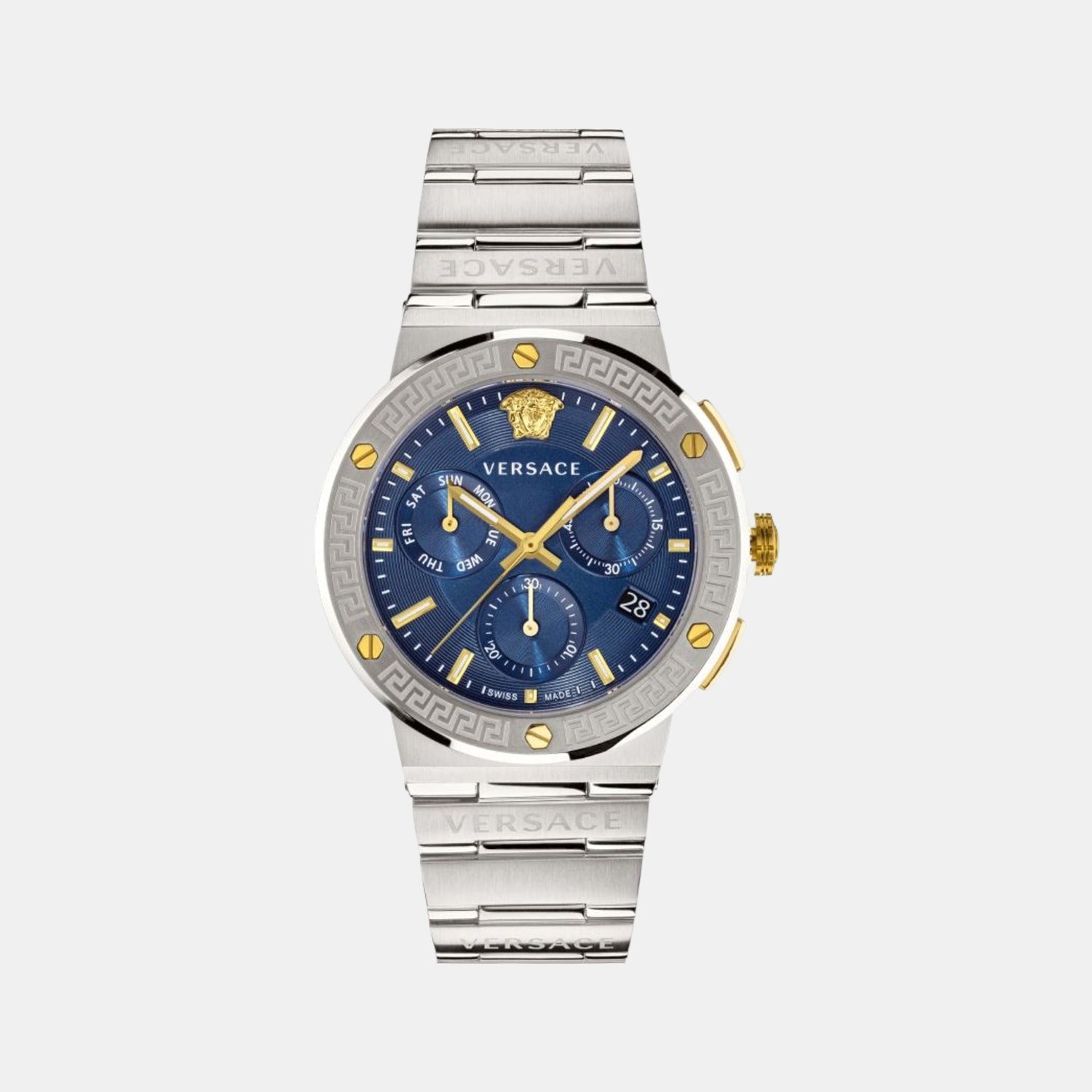 Versace Round Blue Chronograph watch