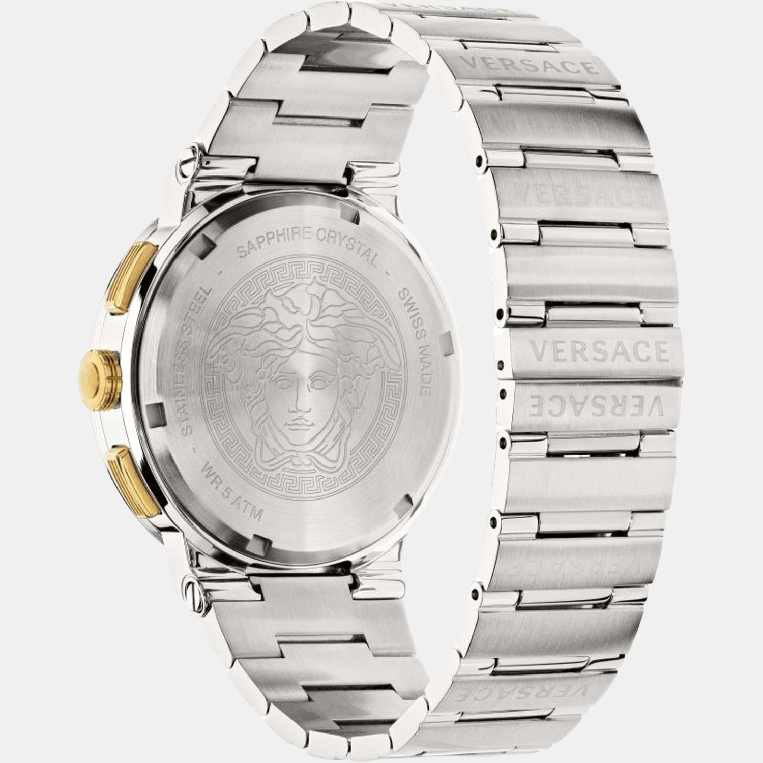 Versace Men Round Blue watch