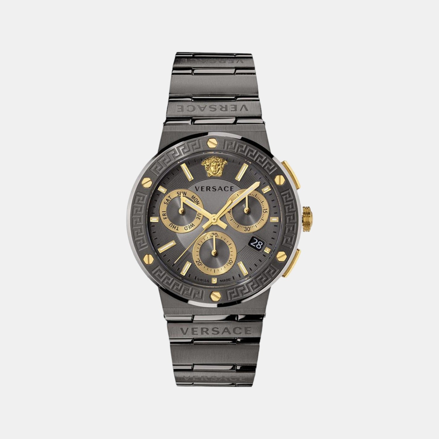 Versace Round Grey Chronograph watch