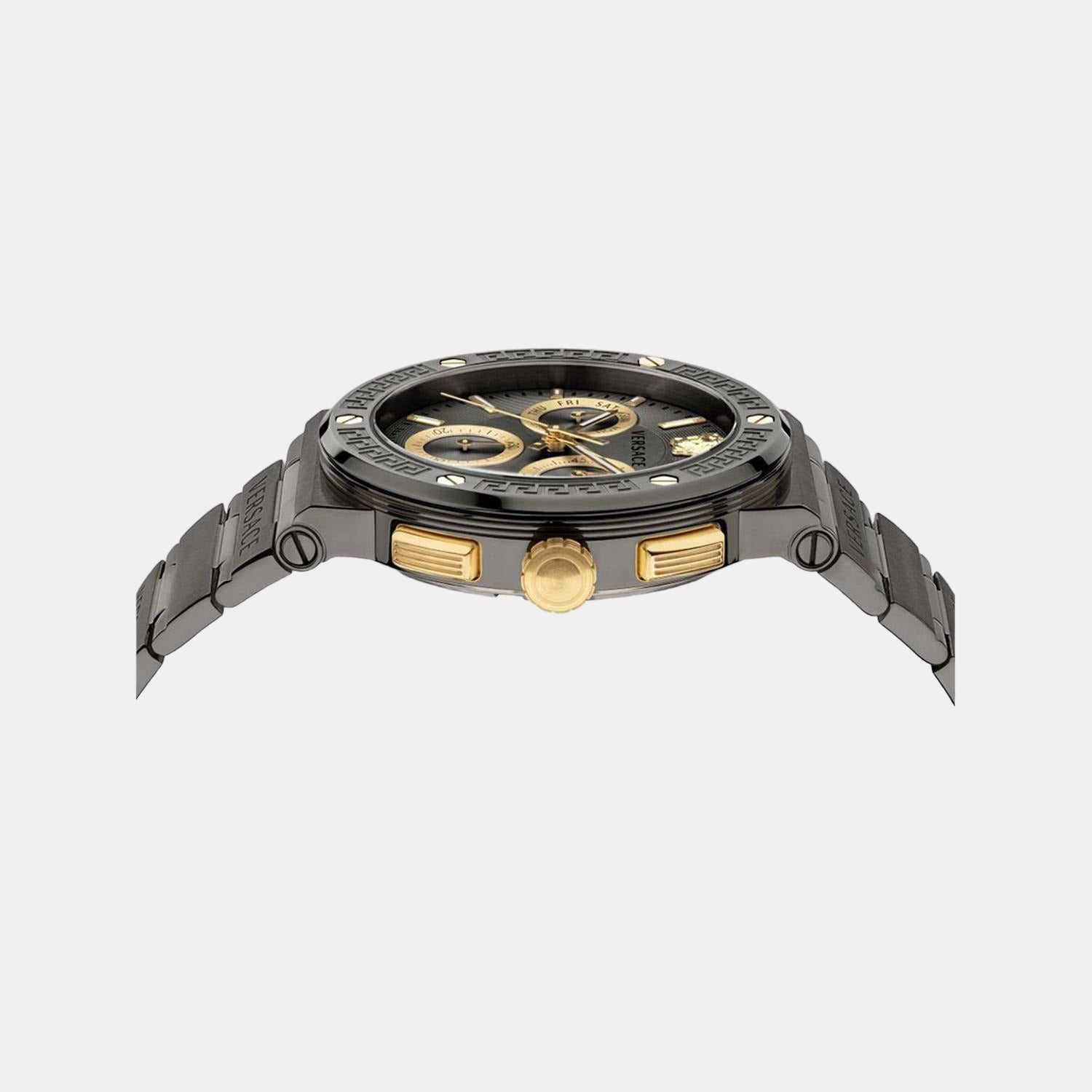 Versace Men Round Grey watch