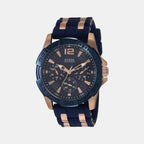 Guess Round Blue Chronograph watch