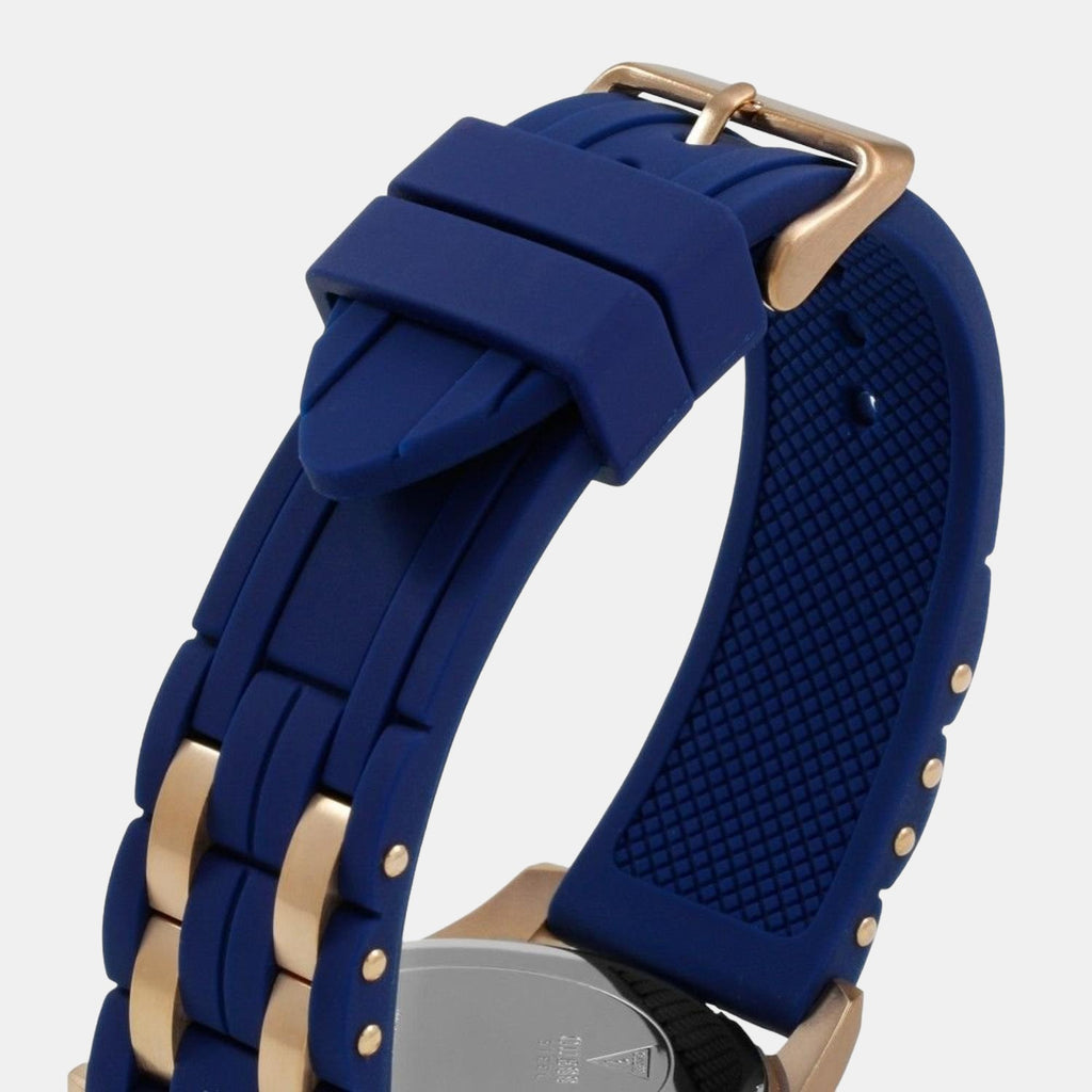 Guess Men Round Blue watch