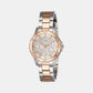 Female Rose Gold Stainless Steel Chronograph Watch W0443L4
