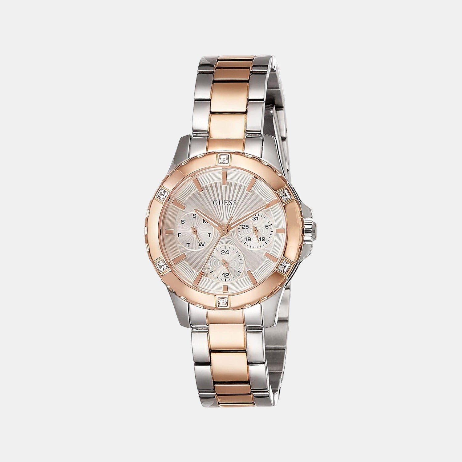 Female Rose Gold Stainless Steel Chronograph Watch W0443L4