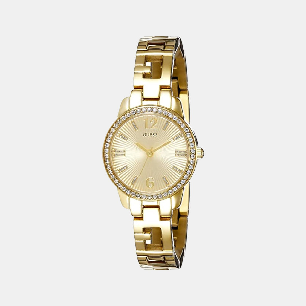 Guess Round Gold Analog watch