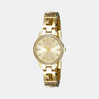 Guess Round Gold Analog watch