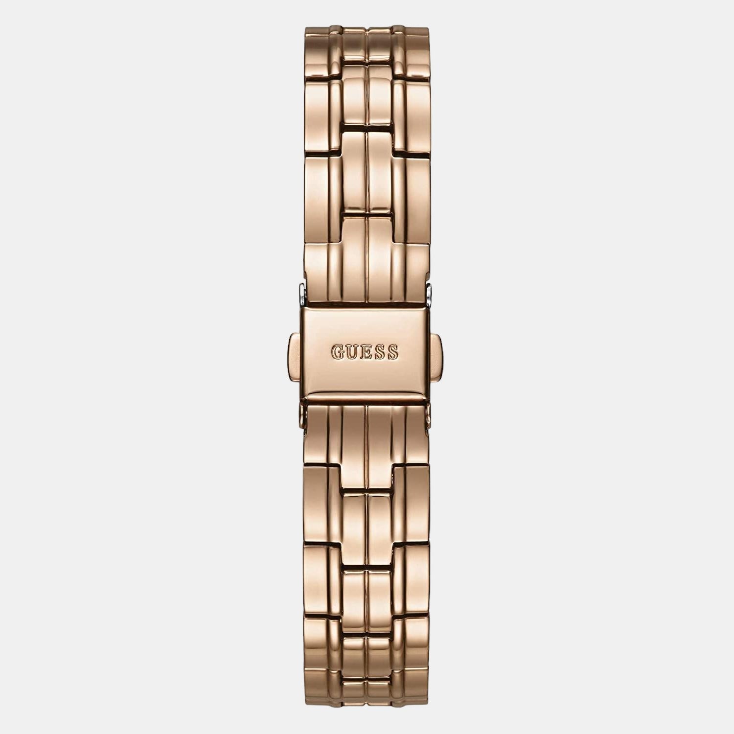 Guess Women Round Rose Gold watch
