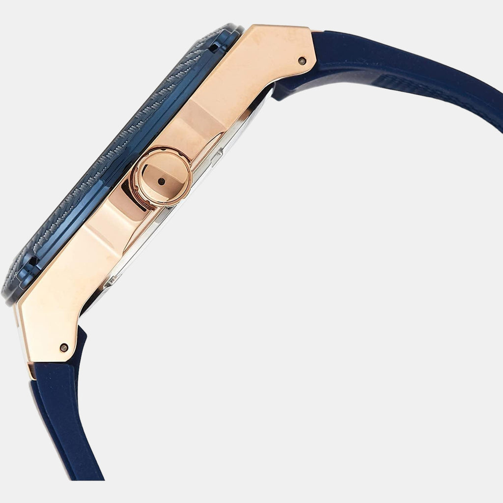 Guess Men Round Blue watch