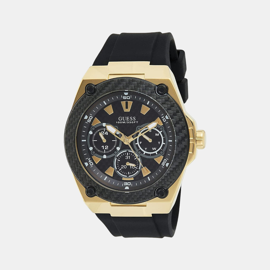 Guess Round Black Chronograph watch