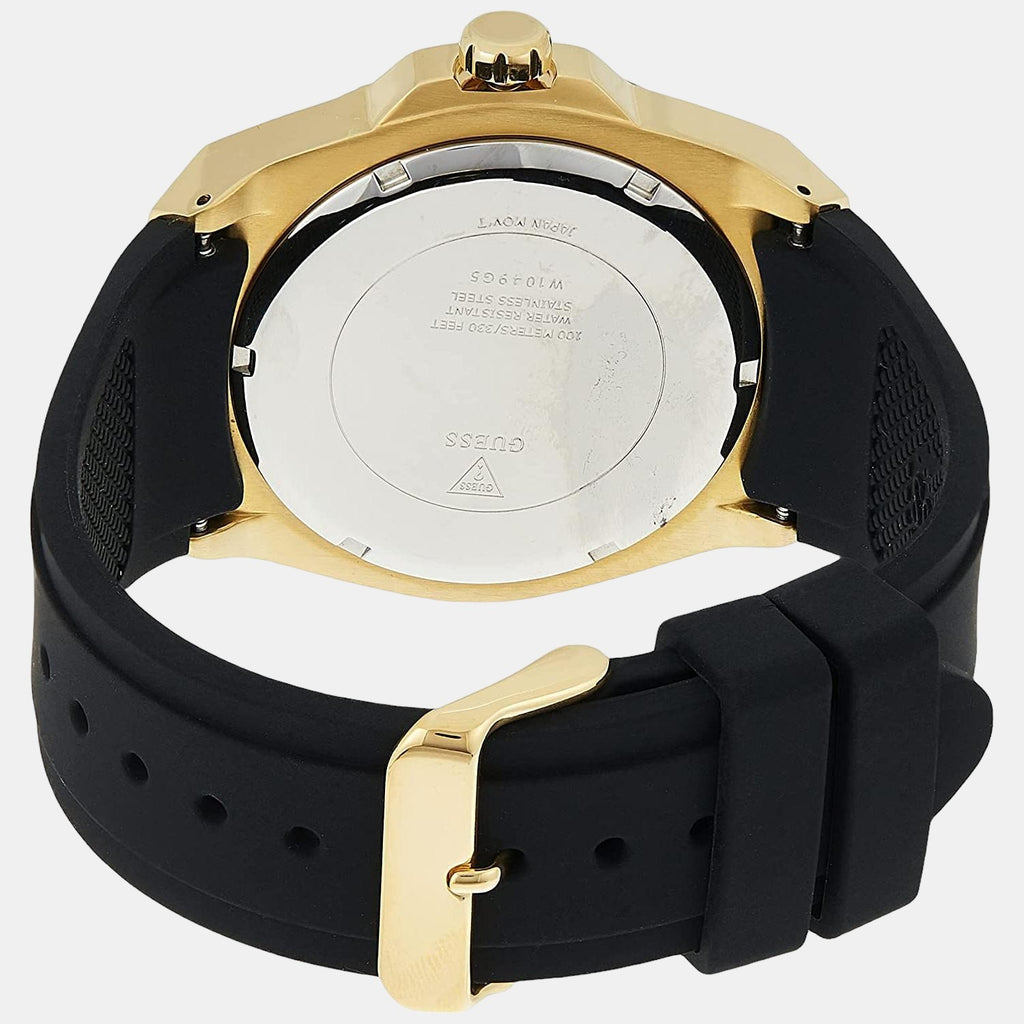 Guess Men Round Black watch