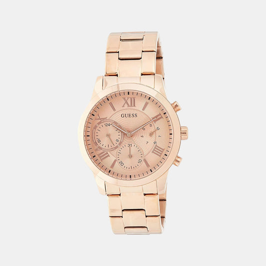 guess-stainless-steel-rose-gold-analog-female-watch-w1070l3