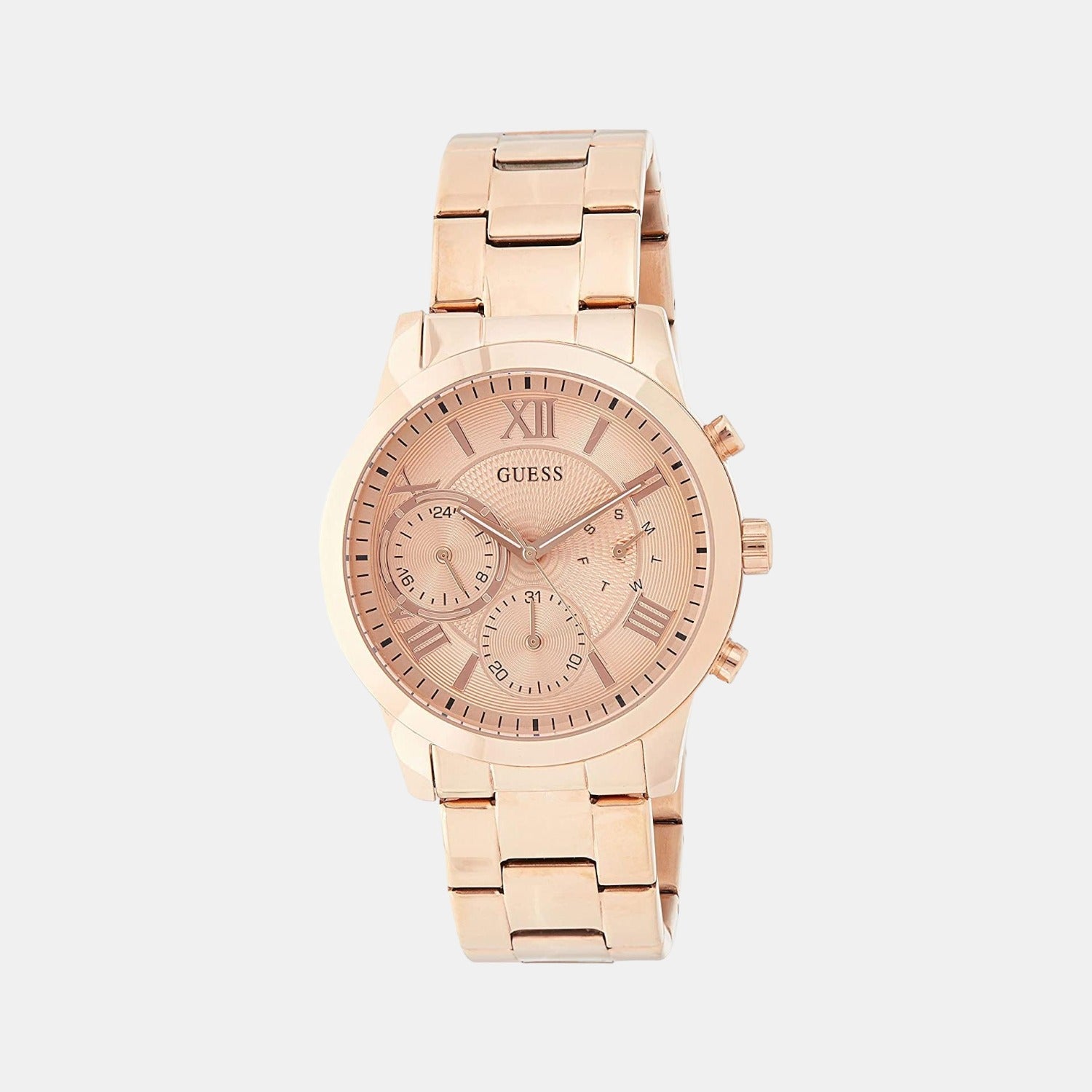 Guess Round Rose Gold Chronograph watch