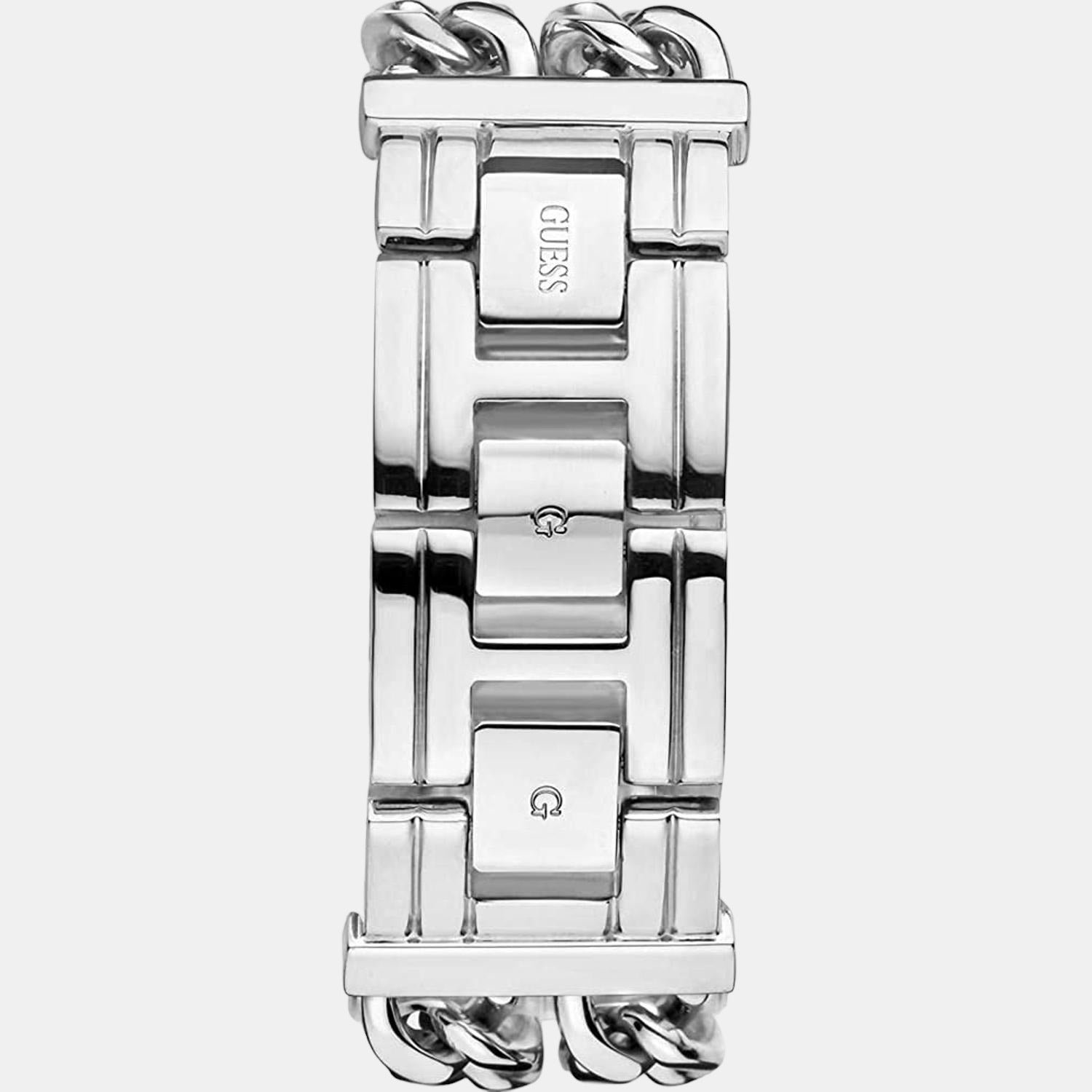Guess Women Rectangular Silver watch