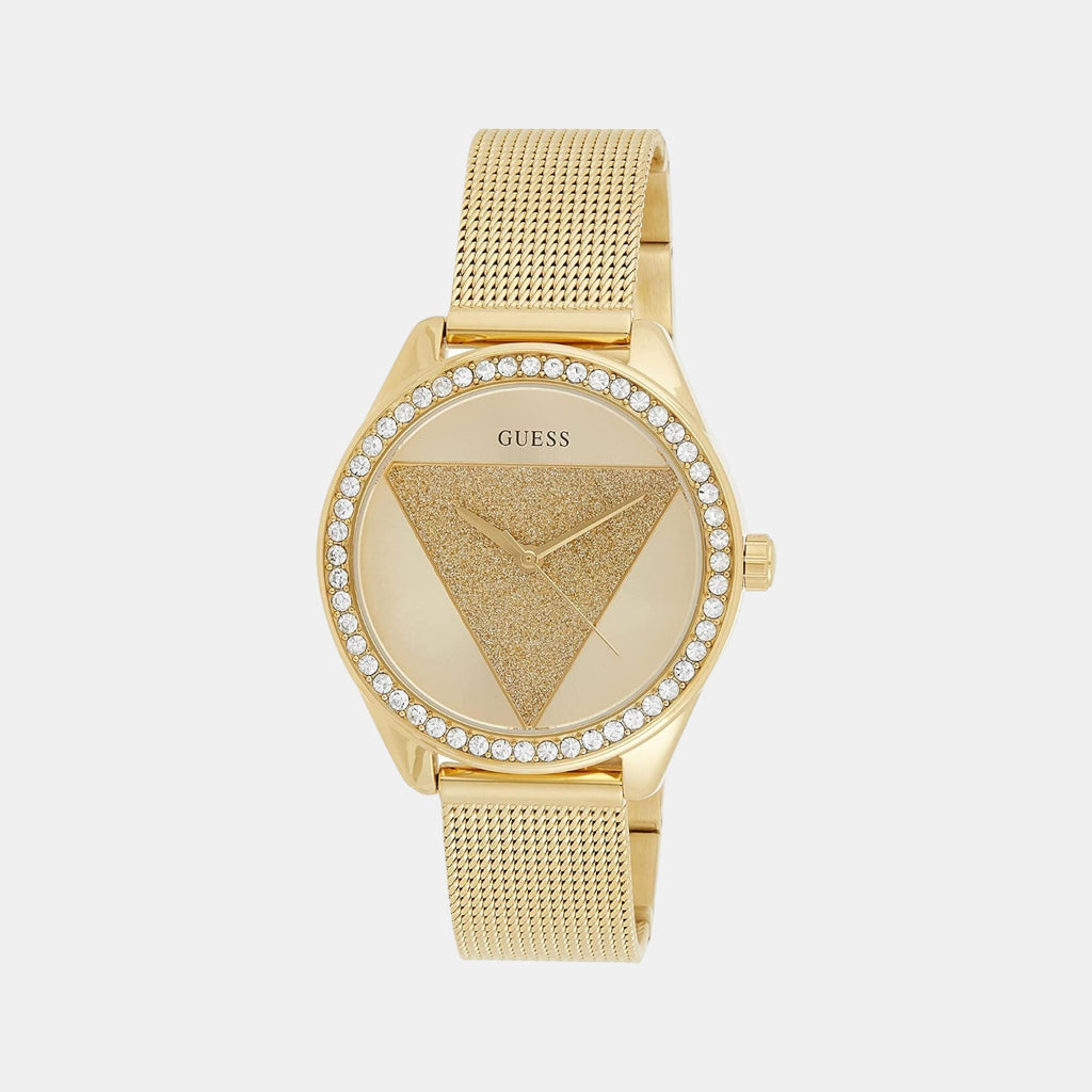 Guess Round Gold Analog watch