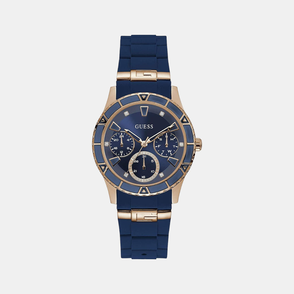 Guess Round Blue Chronograph watch