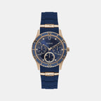 Guess Round Blue Chronograph watch