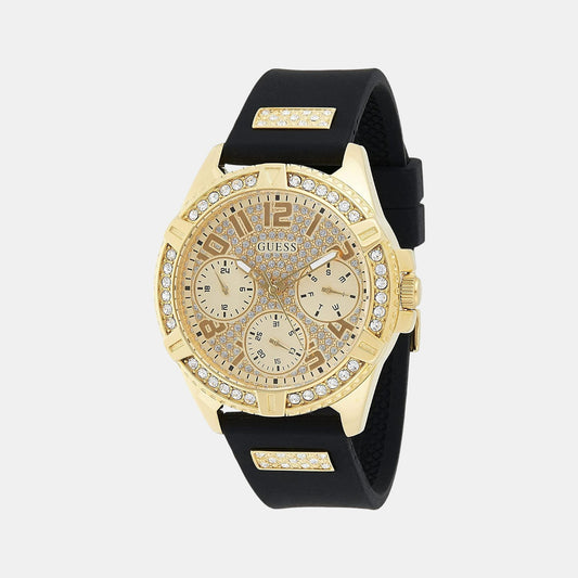 Female Gold Silicon Chronograph Watch W1160L1