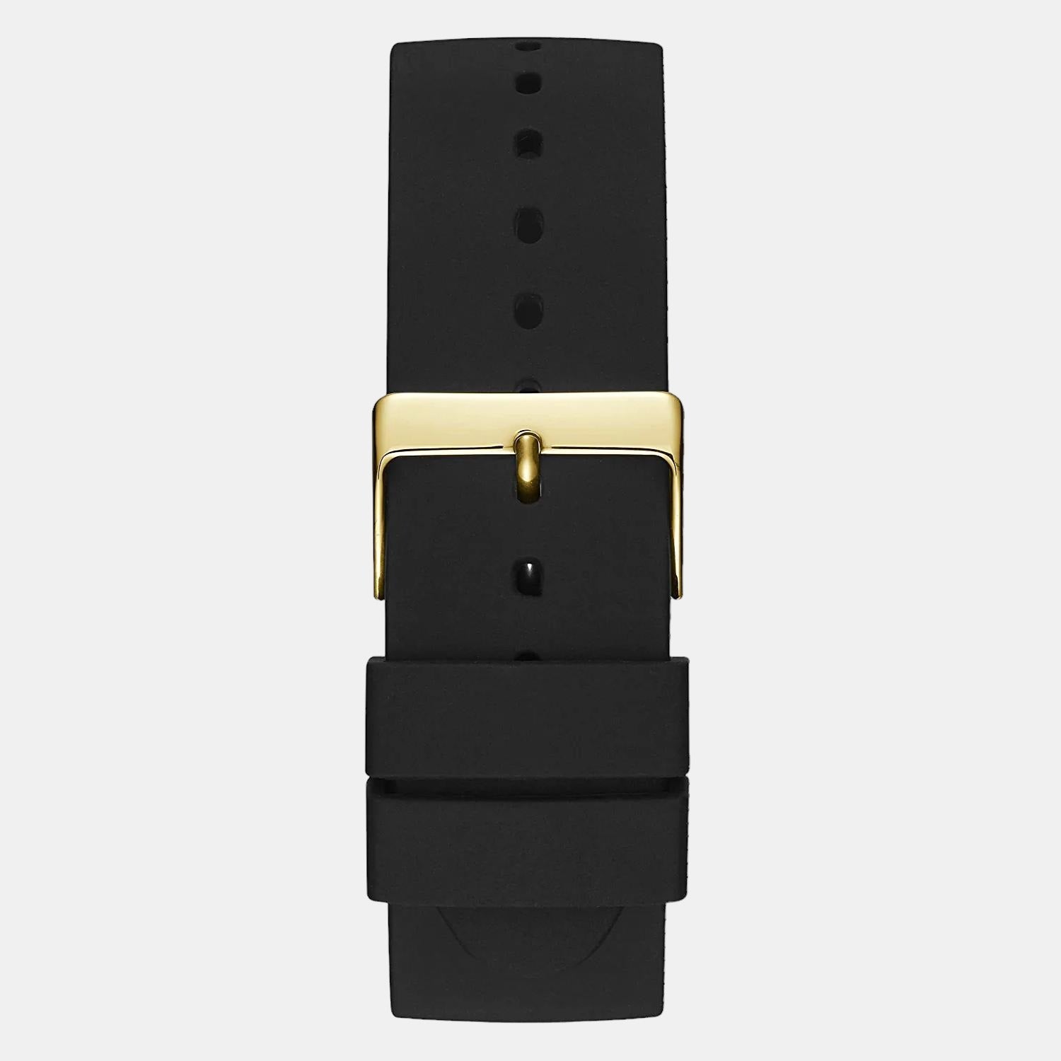 Guess Men Round Black watch