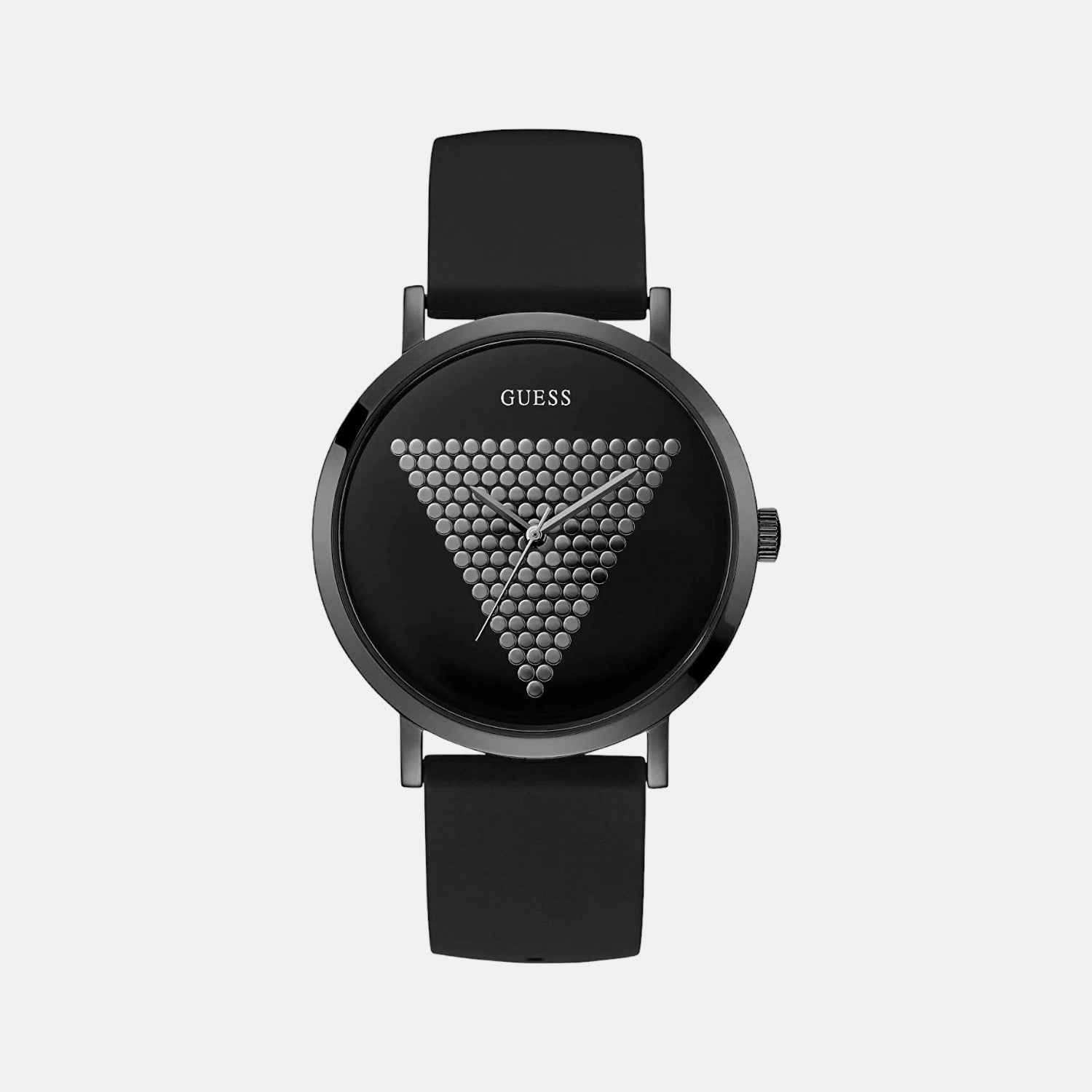 Guess Men Quartz Black Dial Analog Silicone Watch W1161G2 – Just