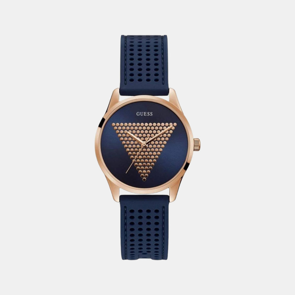 Guess Round Blue Analog watch