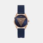 Guess Round Blue Analog watch